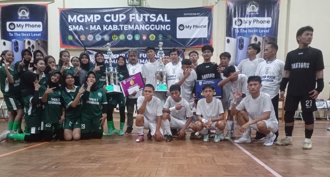 Tim Futsal Putra dan Putri SMA Negeri 3 Temanggung Juarai MGMP Cup 2025
